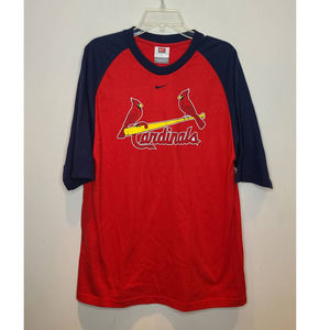 Nike Red and Blue Cardinals Short Sleeve Tee.